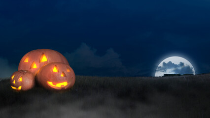 Wall Mural - Scary Halloween background