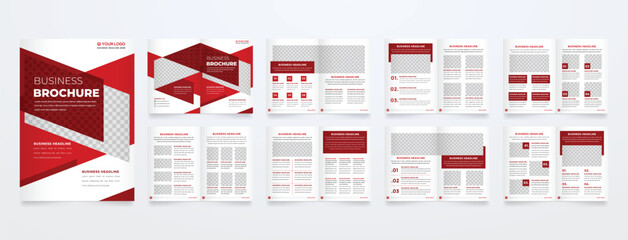 Wall Mural - minimalist brochure template with modern concept and minimalist layout use for business profile and product catalog