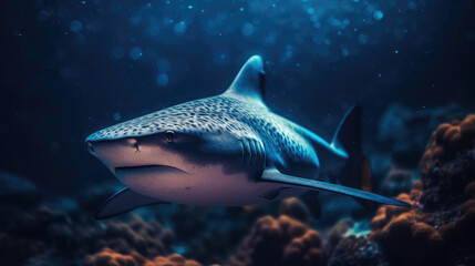 Wall Mural - bull shark.