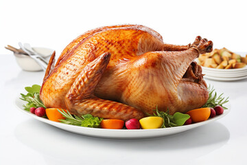 Wall Mural - roasted chicken with vegetables