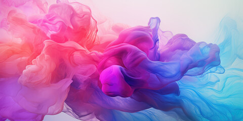 Wall Mural - Purple Volumetric Smoky Abstract Background	