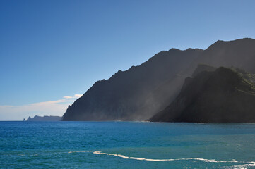 Wall Mural - View of the rocks of the island of Madeira