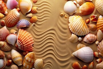 shell texture background border marin travel design sea tropical shells seashell sea sand frame coast starfish star summer coastline vacation holiday nature background beach ocean seacoast idyl sand