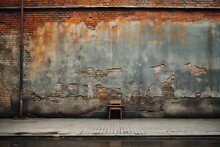 Aged Building Sidewalk Ageing Old Tile Concrete Destroyed Wreck Grunge Warehouse Old Street Stressed Textur Urban Blank Decay Rty Brick Room Dye Rough Background Floor Obsolete Wall Industrial Urban