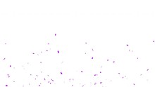 3D Animation Of Exploding Confetti Purple Explosion On White, Green And Alpha Matte