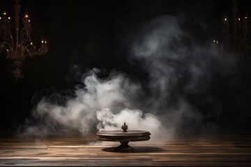 dark plank empty desk abstract background copy brown f flo wooden flo empty table wooden mist light black steam mystery dark wood blank fog background smoke smoke night space halloween pattern table