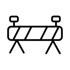 Sticker - Barrier Crime Road Outline Icon