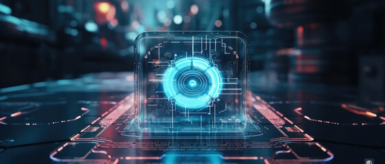 Aufkleber - Digital identity and cybersecurity on digital storage or wallet concept.