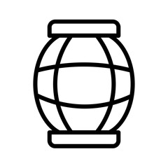 Sticker - Alcohol Barrel Old Outline Icon