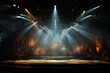 © sandra - design setup entertainment smoke modern effect show illumination light stage equipment lights bright scene indoor event theatre background blue h lamp beautiful concert colours night spotlight stage