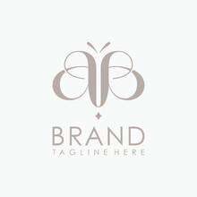 Unique Letter AA Logo Company And Icon Business Shaped Butterfly