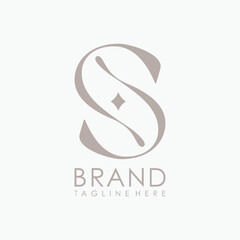 Unique lettering logo S company and icon business