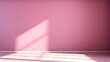 canvas print picture - Farbenfrohe Stille: Ein pinkes Zimmer ohne Ablenkung