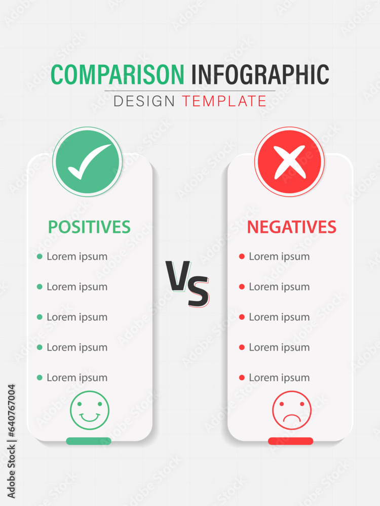 Comparison Infographic Design Template, business presentation concept ...