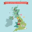 Map of Great Britain,