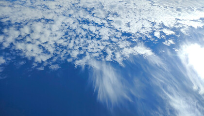  image of a blue sky with many clouds