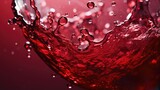 Fototapeta Sypialnia - red wine spash close up - stock concepts