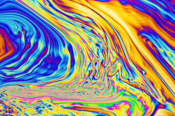 Wall Mural - psychedelic multicolored background abstract. rainbow colors. patterns background. photo macro shot 