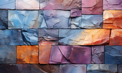 Wall Mural - abstract stone texture background in colorful color.