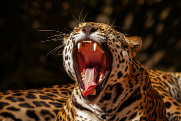 Poster - close up portrait of a leopard