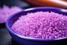 Depilatory Wax In The Form Of Purple Grains