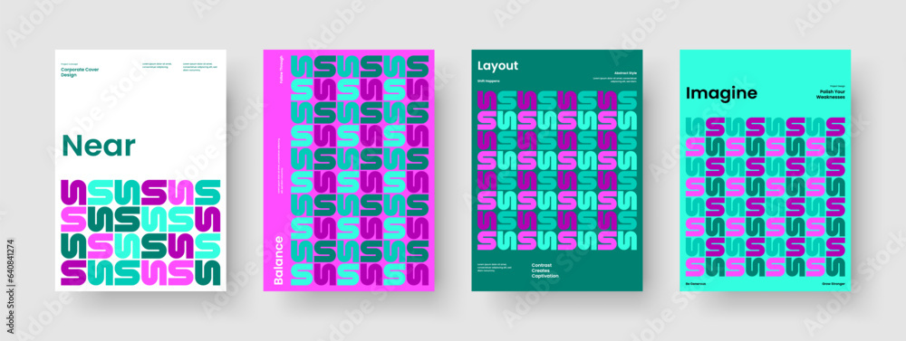 Abstract Report Layout. Creative Brochure Template. Modern Background ...