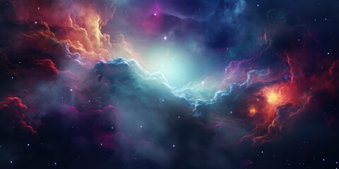 Wall Mural - colorful space galaxy cloud nebula. stary night cosmos. universe science astronomy. supernova backgr