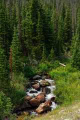 Canvas Print - Small Cascade Along Big Thompson River