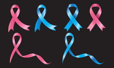 Wall Mural - Ribbon label design vector. Set of colorful ribbons design vector