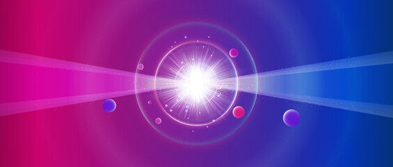 Wall Mural - blue binary background