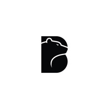 Letter B Bear Logo Vector Inspiration