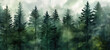 © LomaPari2021 - Abstract Watercolor dark forest green Art Painted Background generative ai