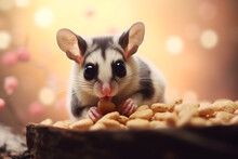 Cute Sugar Glider Is Eating Made With Generative AI