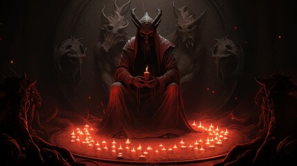 Poster - demon call pentagram