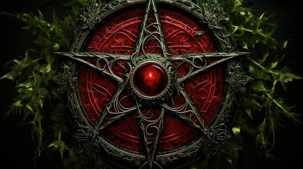 Sticker - demon call pentagram