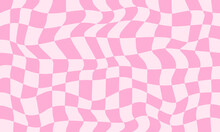 Groovy Y2k Checkered Background. Seamless Pattern Checkerboard Simple Geometric Background.