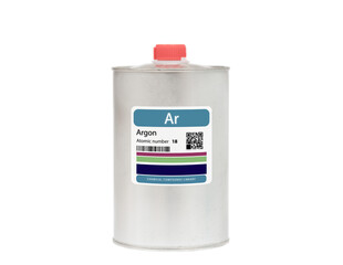 Sticker -  Argon chemical element with the symbol Ar