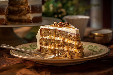 Sticker - Hummingbird cake is a banana-pineapple spice cake originated from Jamaica