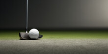 Golf Game Close Up. Generative AI