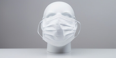 Poster - Medical Anti Covid Mask. Generative AI