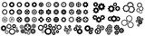 Fototapeta  - Gear icon vector set. clockwork illustration sign collection. Mechanics symbol.