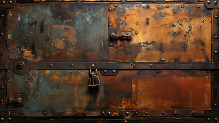 Sticker - rusty iron background