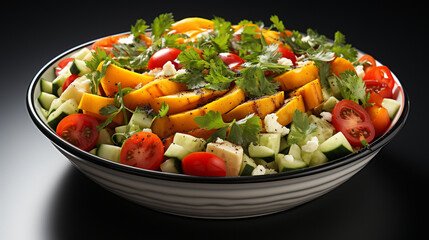 Sticker - fresh and sweet vegetable salad