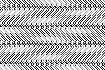 Wall Mural - Black and white abstract patterned background. Linear striped stylized pattern, abstract ornate graphic element, for cover, cards, backgrounds, effects and other design projects.