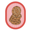 © CrafteryCo. - Coins sticker illustration