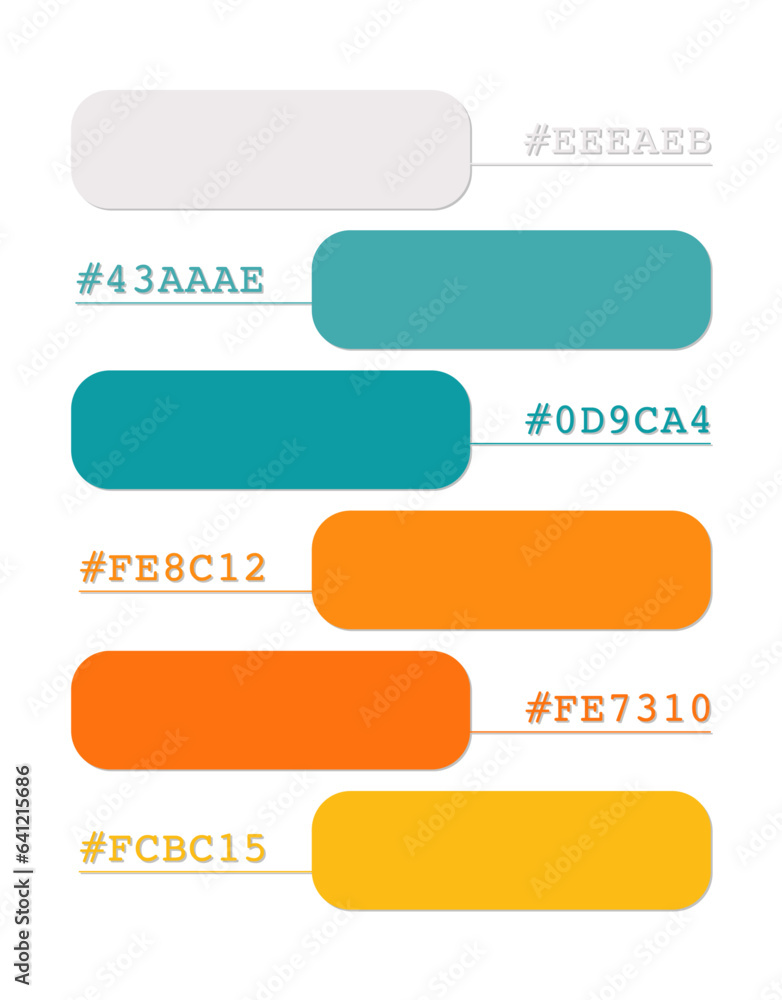 Orange Color Matching Color Blue and orange color palette, vibrant summer colors catalog, color ...