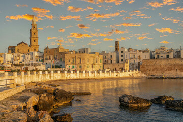 Wall Mural - The old city of Monopoli Town in Italy