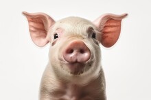 Pig Photo Realistic Illustration - Generative AI.