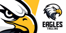 Classic Eagle: Vector Graphic, Logo, Mascot, Illustration For Sport And E-Sport Gaming Teams Showcasing An Old School Eagle Mascot Head.
