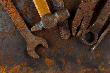 Old rusty tools